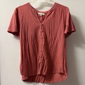 Misia Women's Terracotta Button-Down Shirt